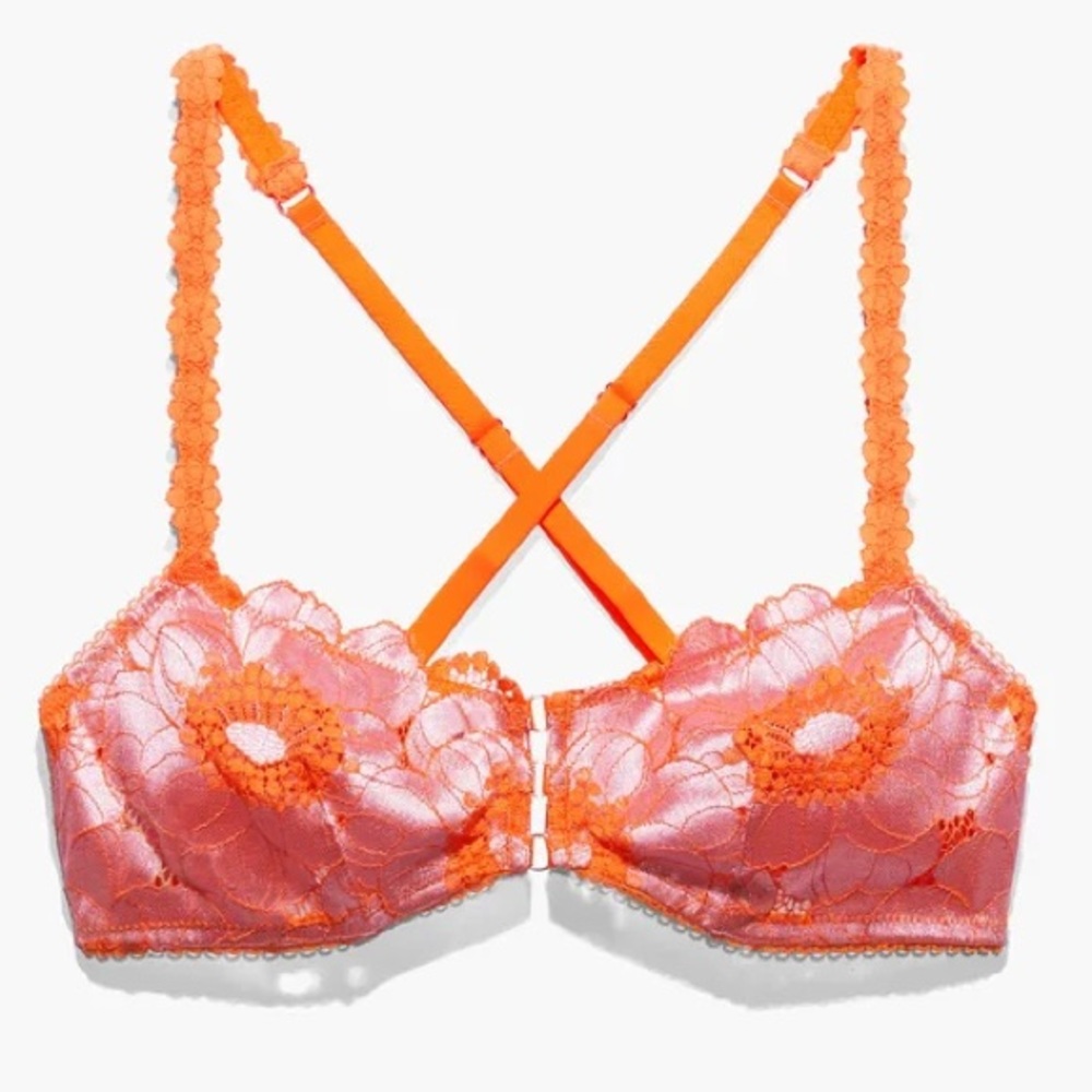 Savage X FENTY Sexy Lace Poppy Colorpop Bralette
